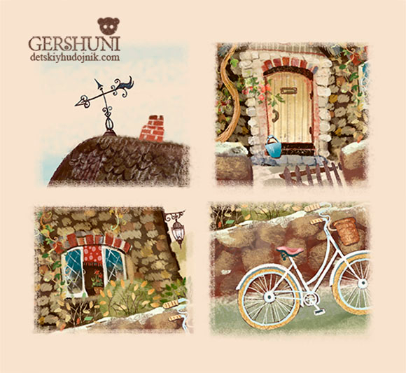 Селянский домик.фрагменты.