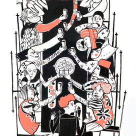 застолье. "Рыжий Рыцарь"