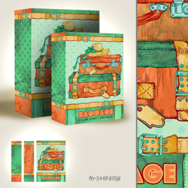 шкатулка с чемоданами