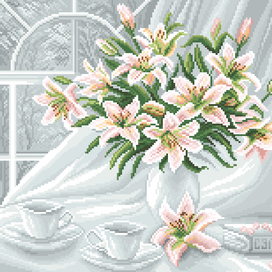 Натюрморт с лилиями