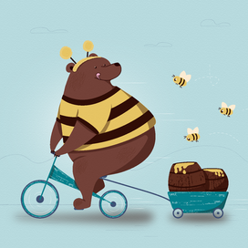 Мишка и мед