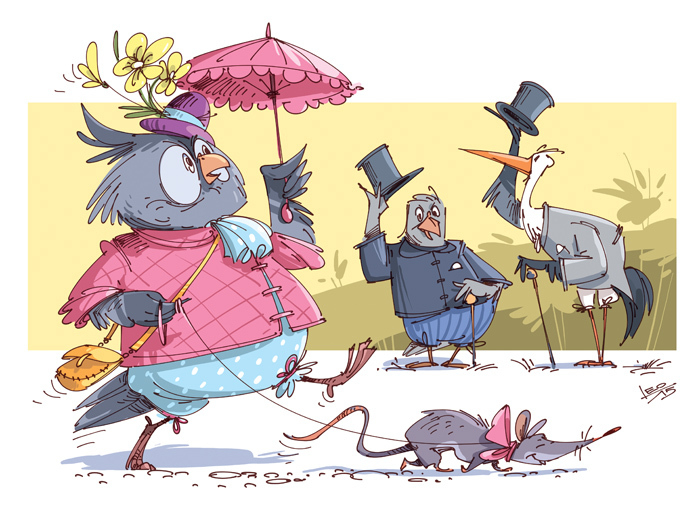 На прогулку...