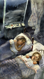 "Гензель и Гретель" 1  акварель