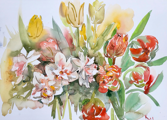 Цветочные рюши