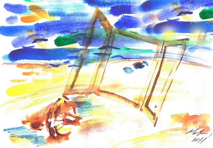 и когда мне тесно в старом доме, я сажусь у третьего окна...