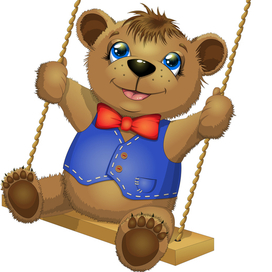 Мищка на качелях