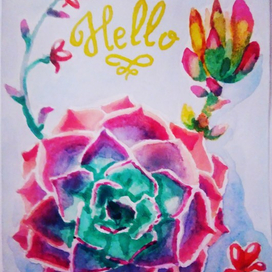 Открытка "Hello" 