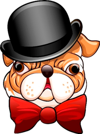 Bulldog In A Bowler Hat