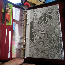 зентанглс обложка для органайзера