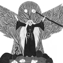 Иллюстрация к сказке братьев Гримм "Йоринда и Йорингель"