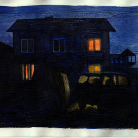 Хужир. Спящие уазики.