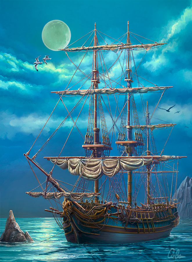 Опять кораблик