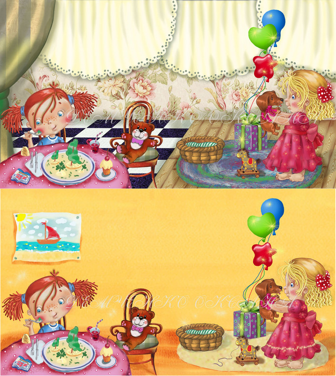 Разворот для серии "Мои первые стихи"