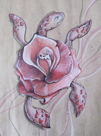 розовая черепаха