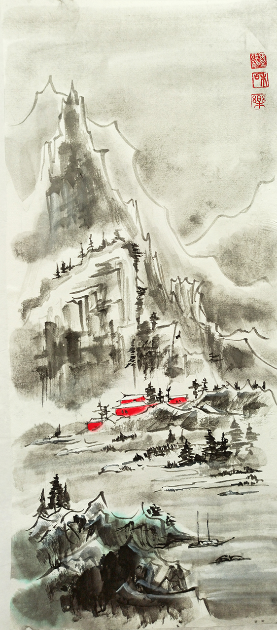 Монастырь в горной долине