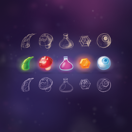 Фишки) Элементы игрового экрана