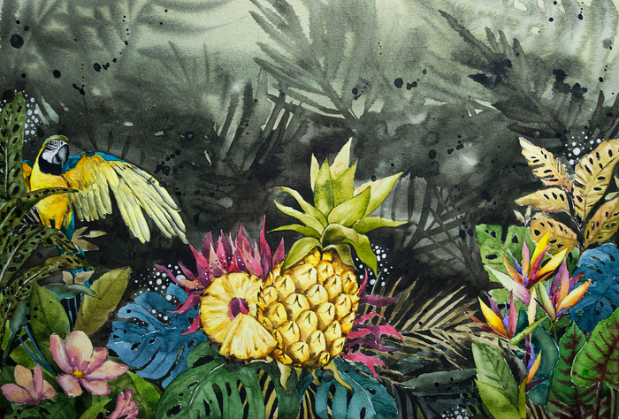 Для конкурса Devils Island/ акварель