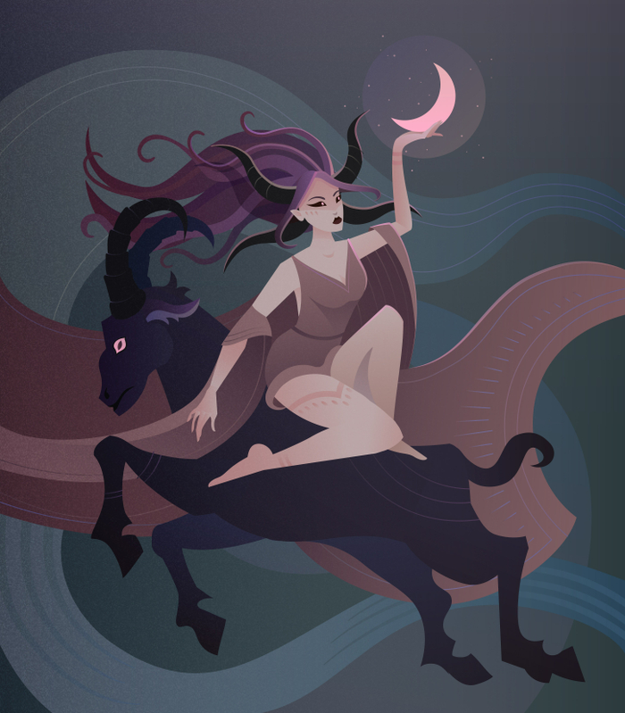 Ведьма на козле 