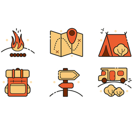 иконки для сайта "camping"