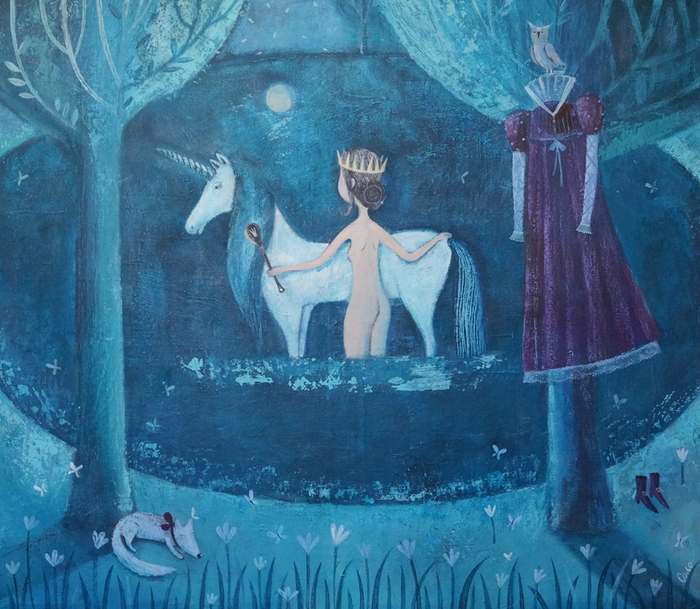 Ночное купание единорога