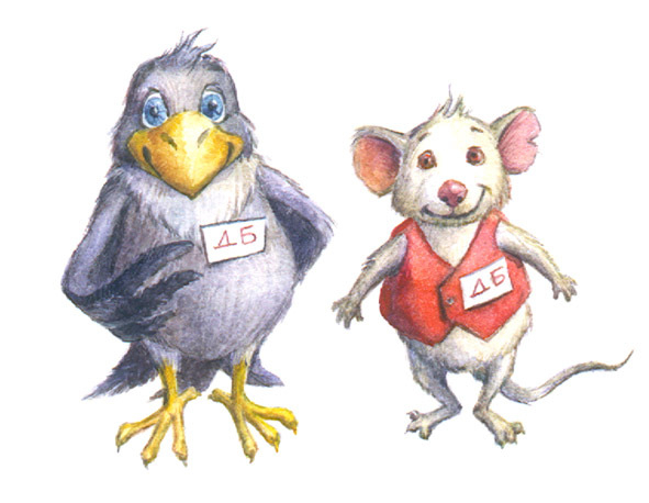 Мышка и Ворона - библиотекари