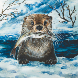 Выдра - водяной зверь