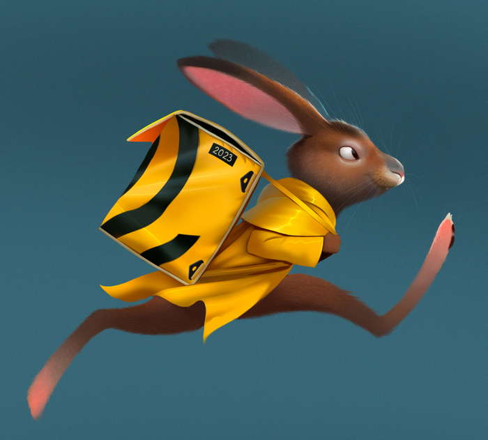 Заяц. Яндекс еда. (7 из 8)