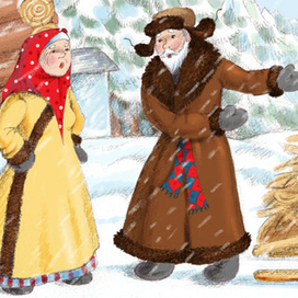 Иллюстрация к сказке "Лиса и волк" (проект "Порт сказок")