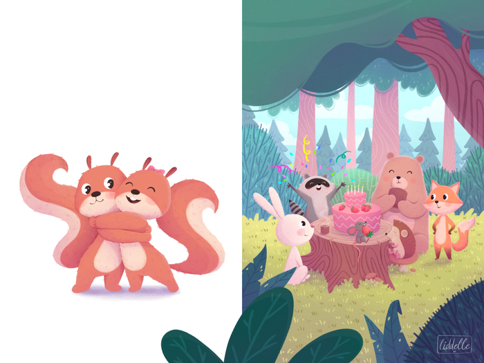 Белла и Борис. Легенда о героях леса. Иллюстрация к книге (6)