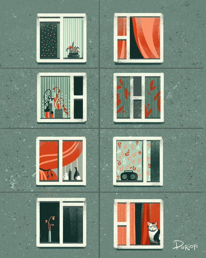 Подъездные окна