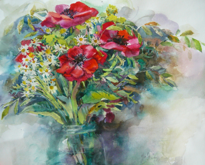 Букет с анемонами