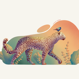 Саванна в любви_персонажи_яркийпринт