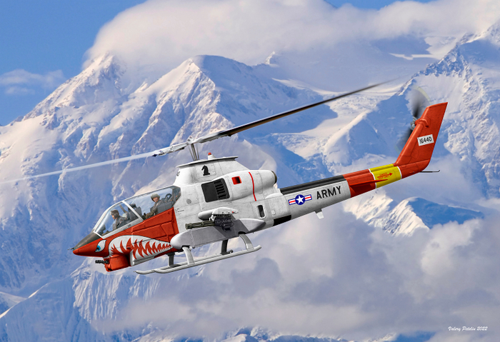 AH-1G Arctic Cobra (box art for ICM)
