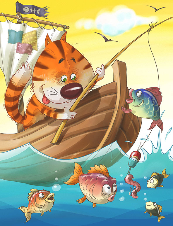 Игра "Кот-рыболов"