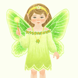 Кукла-фея с одеждой на магнитах