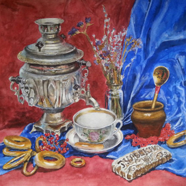 Натюрморт с самоваром