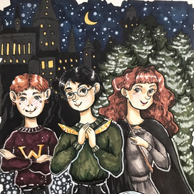 Открытка Гарри Поттер 