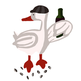 Гусь с пивом!