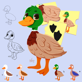 Уточка из игры макси пазл