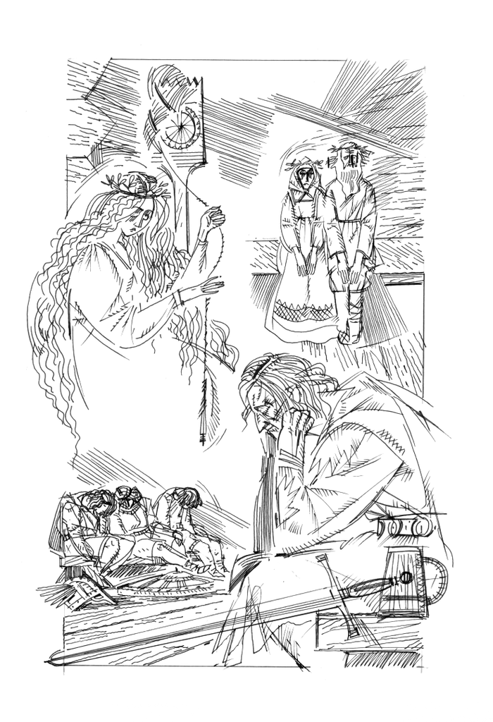 илл. к поэме А.Блока "Ночная фиалка"