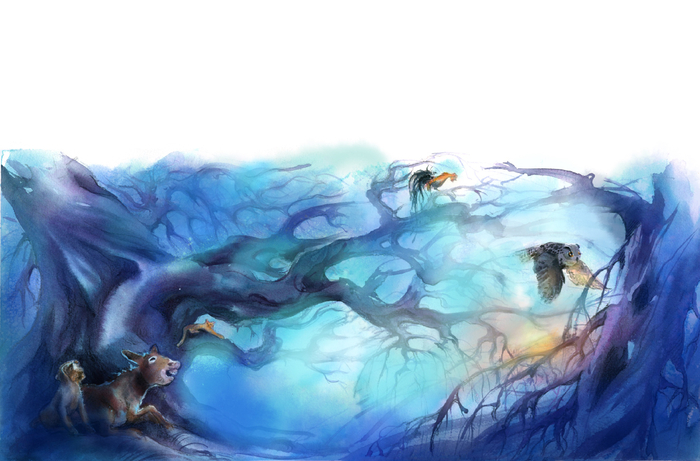 Ночь застала наших бременских музыкантов в лесу…