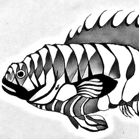 Стилизация рыбы.