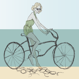 На велосипеде 