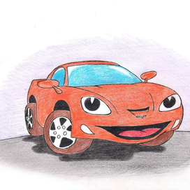 Мультяшное "Шевроле Корвет"..