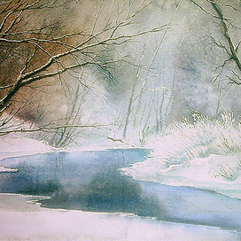 ,,Зимняя сказка.Река Кекавиня,,Латвия