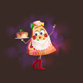 Бренд персонаж пицца