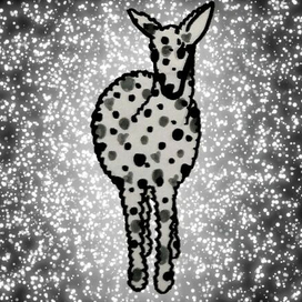 Лама в пятнышко