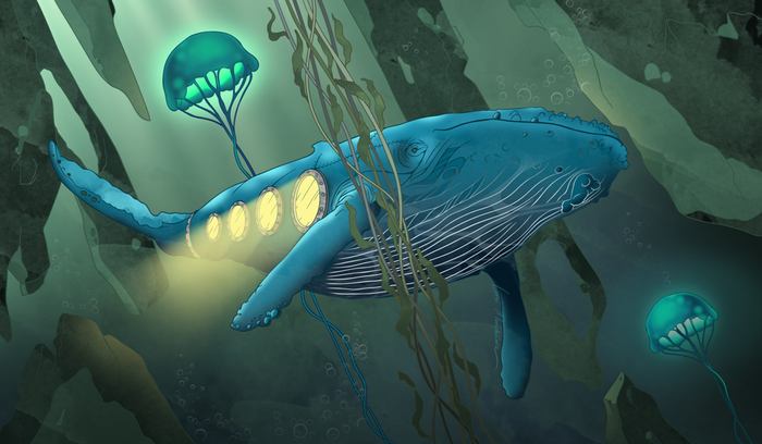 Кит Жюля Верна.