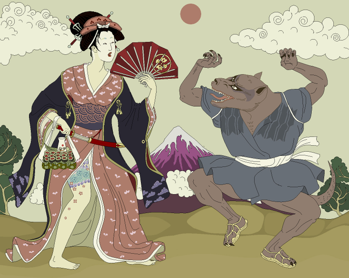 вариация на тему Красной Шапочки