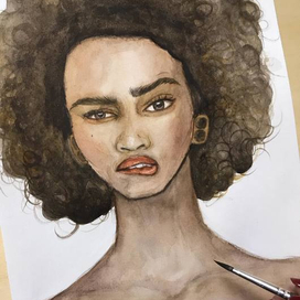 Акварельный портрет